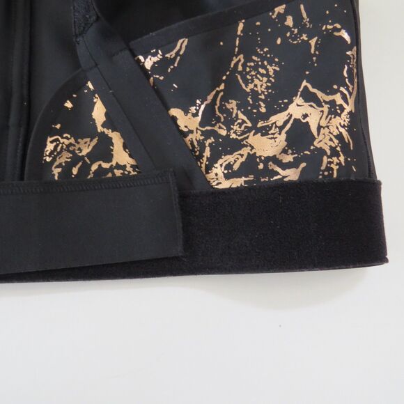 SHEFIT Flex Sports Bra Zip Up Front Black/Rose Gold   5Luxe (5X)  EUC - Picture 6 of 9